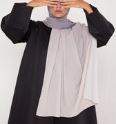 Hijab Dégradé Brume Argentée - Entre Minimalisme Raffiné et Modernité - Mimi Kiseki