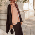 Hijab Dégradé Cannelle Corsée - Chaleur & Caractère dans un Dégradé Unique - Mimi Kiseki