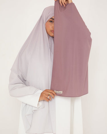 Hijab Dégradé Mauve Doux - Féminité Affirmée, Élégance Inégalée - Mimi Kiseki