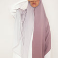 Hijab Dégradé Mauve Doux - Féminité Affirmée, Élégance Inégalée - Mimi Kiseki