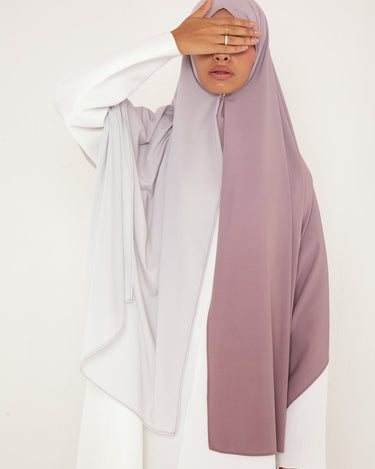Hijab Dégradé Mauve Doux - Féminité Affirmée, Élégance Inégalée - Mimi Kiseki
