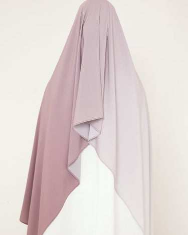 Hijab Dégradé Mauve Doux - Féminité Affirmée, Élégance Inégalée - Mimi Kiseki