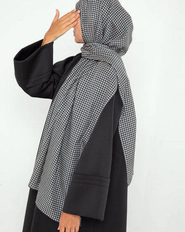 Hijab Infinity Pied - De - Poule - Élégance Classique & Moderne - Mimi Kiseki