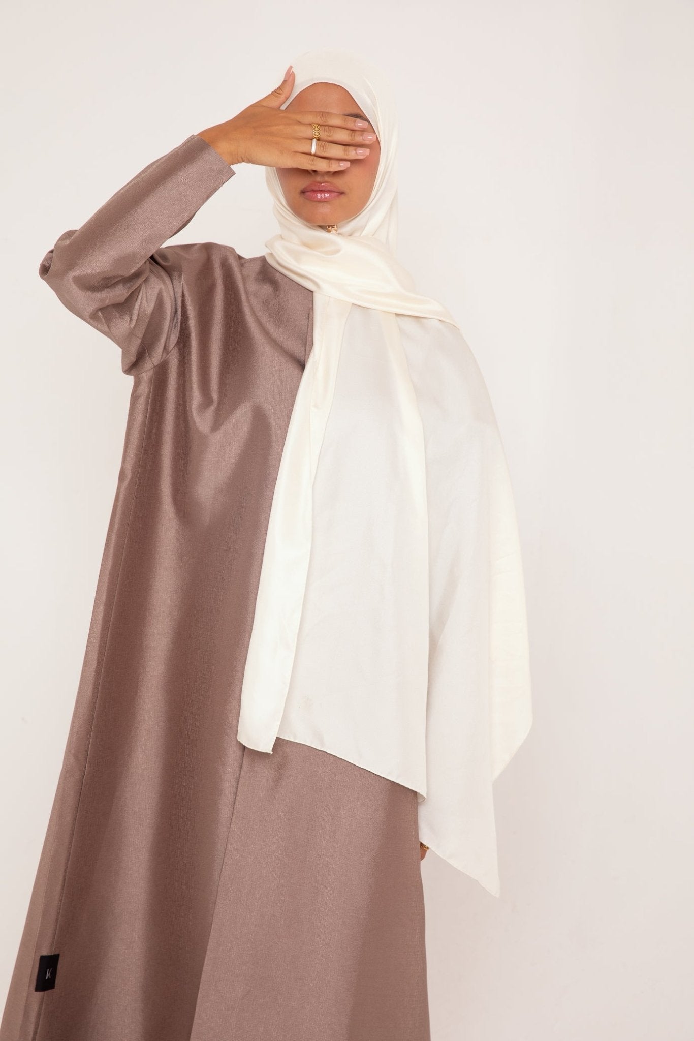 Hijab Origin Écru - Élégance Pure en Soie Mulberry - Mimi Kiseki