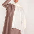 Hijab Origin Écru - Élégance Pure en Soie Mulberry - Mimi Kiseki
