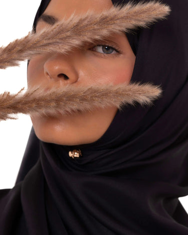 Hijab Origin Noir - Élégance Profonde et Intemporelle - Mimi Kiseki