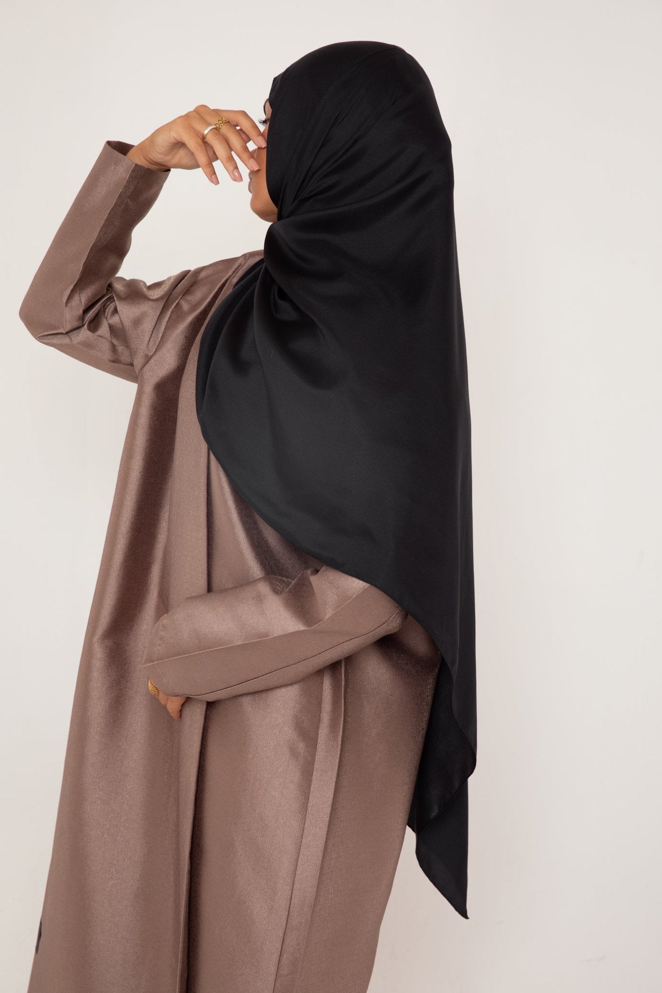 Hijab Origin Noir - Élégance Profonde et Intemporelle - Mimi Kiseki